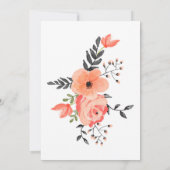 "Word jij mijn bruidsmeisje" Floral Blush Kaart (Achterkant)