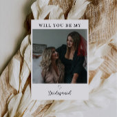 Word jij mijn bruidsmeisje fotokaart, kaart