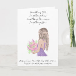 Word Jij Mijn Bruidsmeisje? Kaart