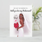 Word jij mijn bruidsmeisje kaart? bedankkaart (Staand voorkant)