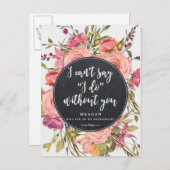 Word jij mijn bruidsmeisje kaart boho floral? (Voorkant / Achterkant)