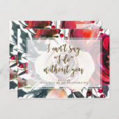 Word jij mijn bruidsmeisje kaart winterrood? (Voorkant / Achterkant)