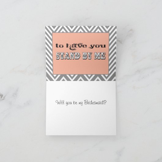 Word jij mijn bruidsmeisje kaarten? (Binnen)