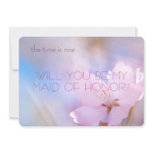 Word jij mijn bruidsmeisje kersenbloesem