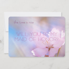 Word jij mijn bruidsmeisje kersenbloesem kaart