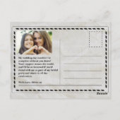 Word jij mijn bruidsmeisje  krant? briefkaart (Achterkant)