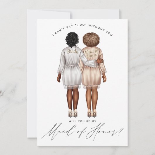 Word jij mijn bruidsmeisje? Meisjes in Robes V3 Kaart (Voorkant)