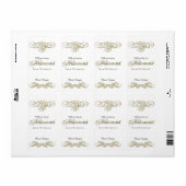 Word jij mijn bruidsmeisje met gouden glitterwijn? etiket (Full Sheet)