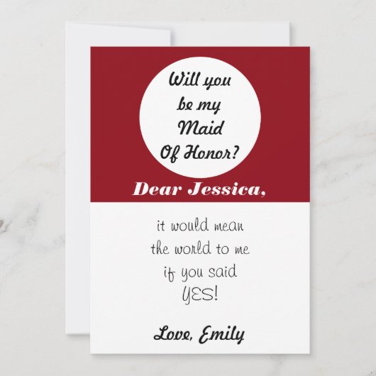 Word jij mijn bruidsmeisje? Polka Dots aanpassen Kaart (Voorkant)