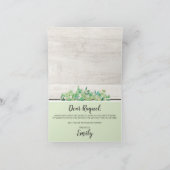 Word jij mijn bruidsmeisje? Rustiek Botanisch Kaart (Binnen)