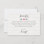 Word jij mijn bruidsmeisje? Rustieke Boho bruiloft Kaart (Achterkant)