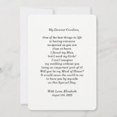 Word jij mijn bruidsmeisje? Rustieke zonnebloem Kaart (Achterkant)