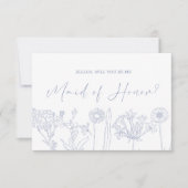 Word jij mijn bruidsmeisje van de maagdenpalmbloem (Voorkant)