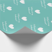 Word jij mijn bruidsmeisje verzoek inpakpapier? cadeaupapier (Hoek)