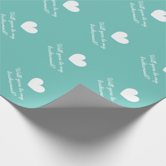 Word jij mijn bruidsmeisje verzoek inpakpapier? cadeaupapier (Hoek)