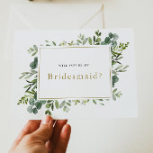 "Word jij mijn bruidsmeisje?" Voorstelkaart Aankondigingskaart