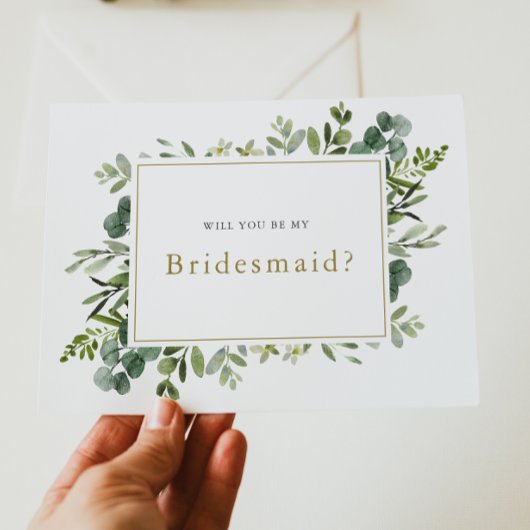 "Word jij mijn bruidsmeisje?" Voorstelkaart Aankondigingskaart