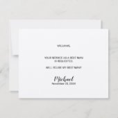 Word jij mijn getuige? Modern Script Kraft-papier Kaart (Achterkant)