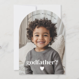 Word jij mijn Godfather-fotovoorstel? Kaart