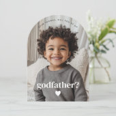 Word jij mijn Godfather-fotovoorstel? Kaart (Staand voorkant)