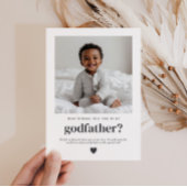 Word jij mijn Godfather-fotovoorstel? Kaart