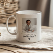 Word jij mijn Godfather-fotovoorstel? Koffiemok