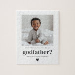 Word jij mijn Godfather-fotovoorstel? Legpuzzel<br><div class="desc">Op zoek naar een lieve en zinvolle manier om een geliefde te vragen de peetvader van je baby te zijn? Deze puzzel is een leuke manier om de pop van de vraag te krijgen! Of je nu een familielid of goede vrienden vraagt, deze sjabloon helpt je een oprechte moment te...</div>