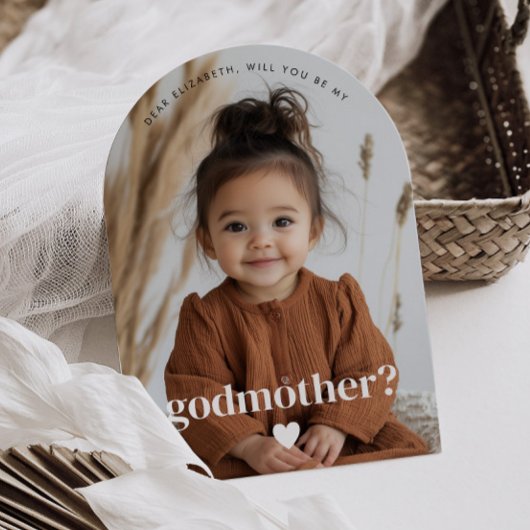 Word jij mijn Godmother Fotovoorstel? Kaart