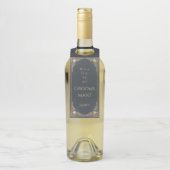Word jij mijn groomman Blue Gold  Flessenhanger (Op fles)