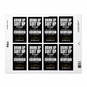 Word jij mijn groomman? WIJN ETIKET Bier Label (Full Sheet)