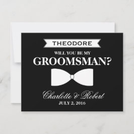 Word jij mijn Groomsman? | bruidegom Kaart