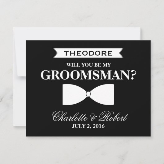 Word jij mijn Groomsman? | bruidegom Kaart (Voorkant)