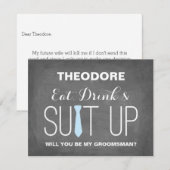 Word jij mijn Groomsman ? | Groomsmen Kaart (Voorkant / Achterkant)