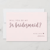 Word jij mijn Junior Bridesmaid Proposal Kaart? Kaart (Achterkant)