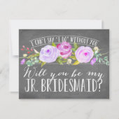 Word jij mijn junior bruidsmeisje | bruidsmeisje kaart (Voorkant)