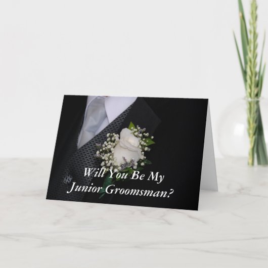 Word jij mijn Junior Groomsman? (Voorkant)