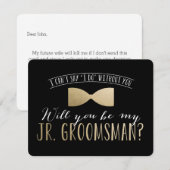 Word jij mijn Junior Groomsman ?? | Groomsmen Kaart (Voorkant / Achterkant)