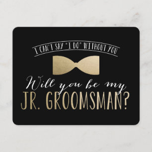 Word jij mijn Junior Groomsman ??   Groomsmen Kaart