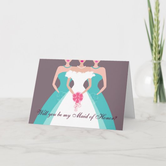 Word jij mijn Maid of Honor? Bruidsfeest (pool) (Voorkant)