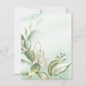 Word jij mijn Maid of Honor? | Greenery Gold Kaart (Achterkant)