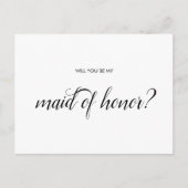 Word jij mijn Maid of Honor kaart? Briefkaart (Voorkant)