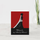 Word jij mijn Maid of Honor? Kaarten Rood (Voorkant)