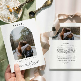 Word jij mijn Maid of Honor Minimalist Foto?