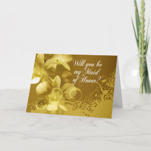 Word jij mijn Maid of Honor? Orchideeën en kant