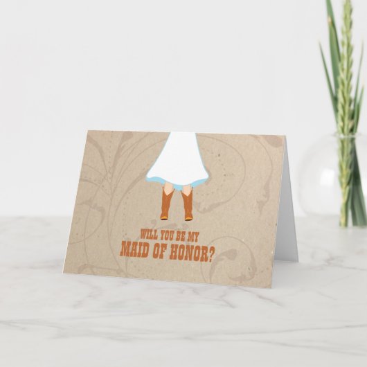 Word jij mijn Maid of Honor? | rustieke bruiloft (Voorkant)