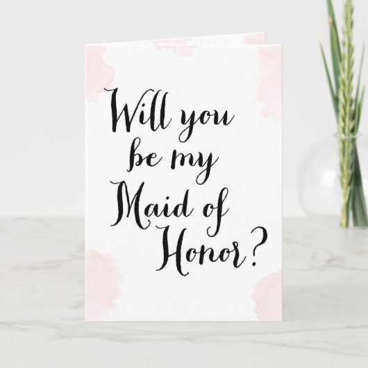 Word jij mijn Maid of Honor? | Waterverf (Voorkant)