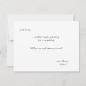 Word jij mijn matron van eer? | bruidsmeisje kaart (Achterkant)