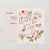 Word jij mijn matron van eer? | bruidsmeisje Kaart (Voorkant / Achterkant)