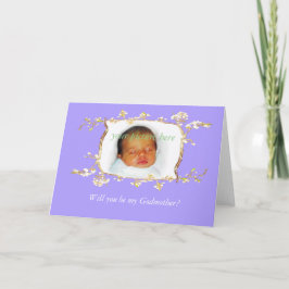 Word jij mijn peetmoeder? Custom pruimbloesem lijs