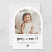 Word jij mijn peetouders Arch Fotovoorstel? Kaart (Voorkant)